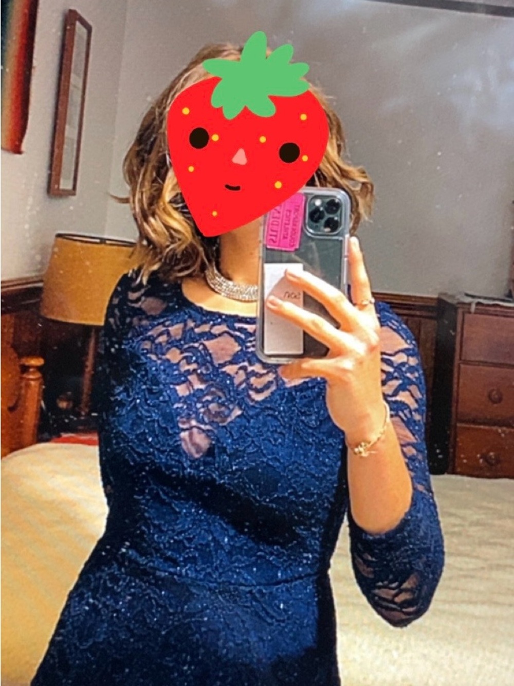 Emerald Sundae Navy Homecoming dress